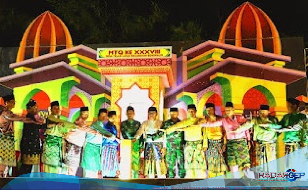 Wabup Bagus Santoso Buka MTQ Desa Teluk Latak